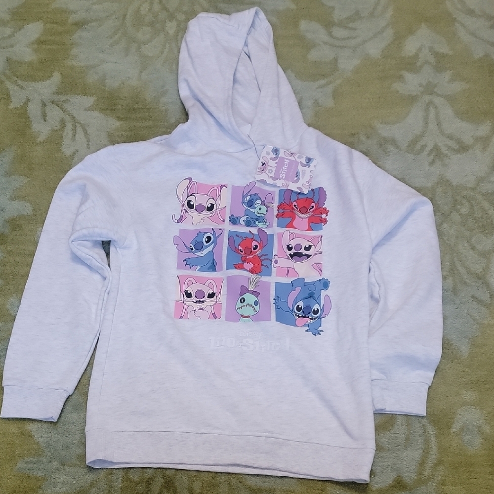 Disney Blue and Gray Cartoon Graphic Hoodie